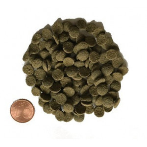 1000gram Mini Algen-Wafers med 6 procent Spirulina