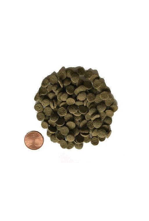 1000gram Mini Algen-Wafers med 6 procent Spirulina